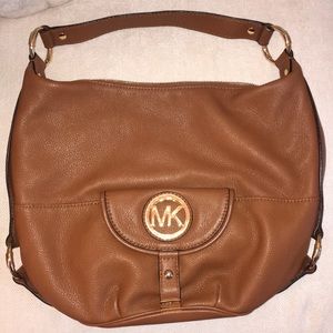 Cognac Leather Michael Kors Purse